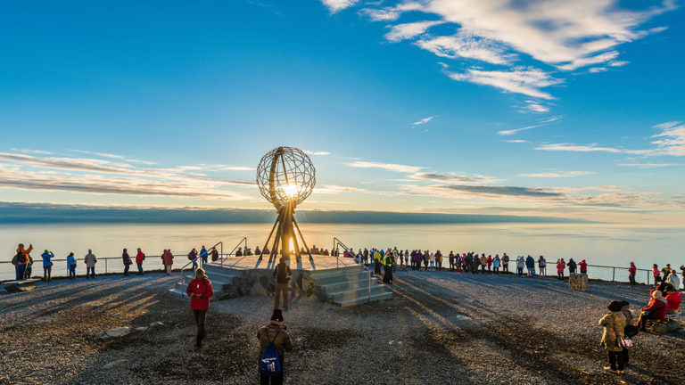 nordkapp | north cape | norway | nordkapp globe | midnight sun | travel | the man in the front seat | bwd vacations